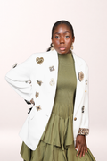 Bougie Brooch Blazer | Custom Patch (Made to Order)