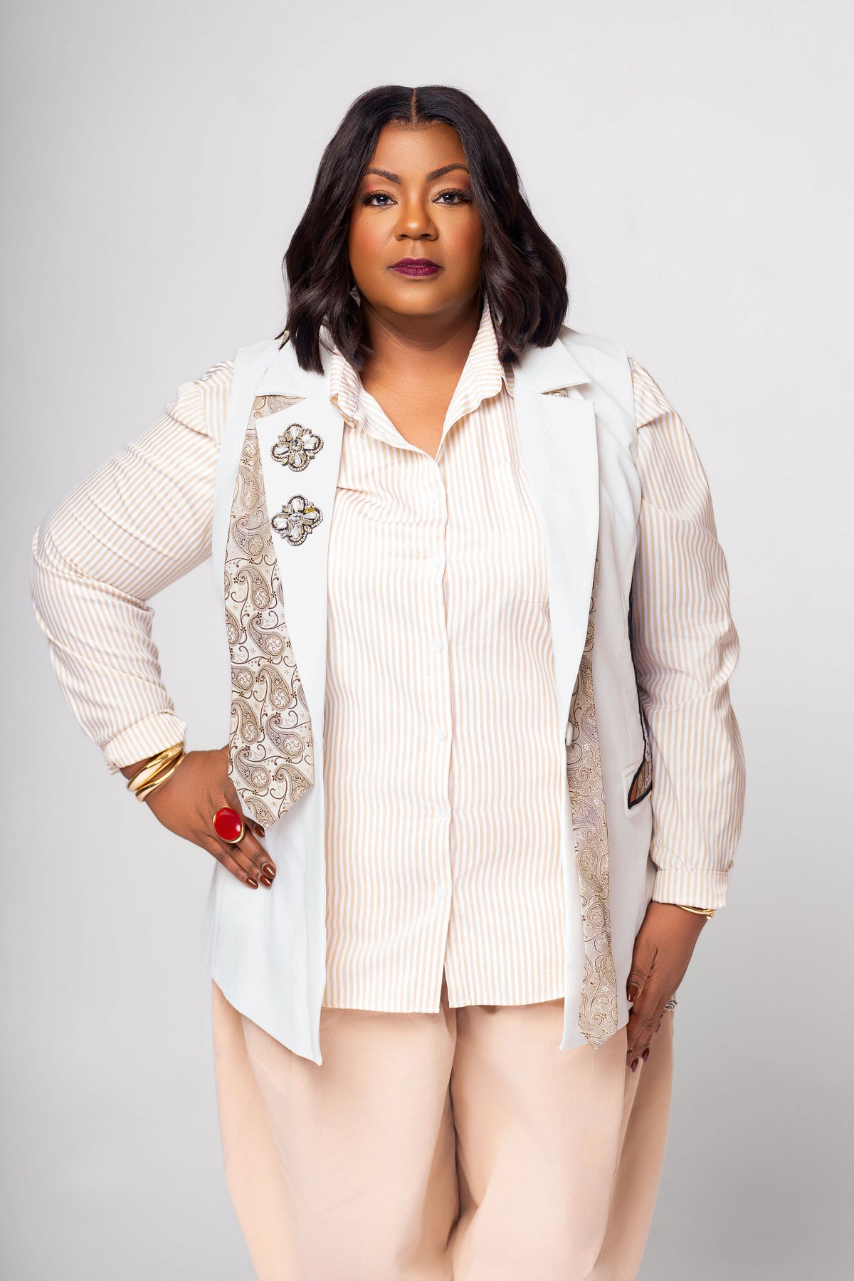The Honeyed Promise Embellished Vest