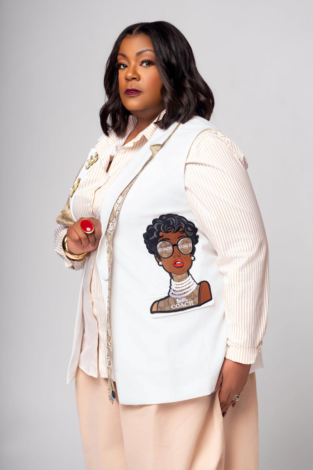 The Honeyed Promise Embellished Vest