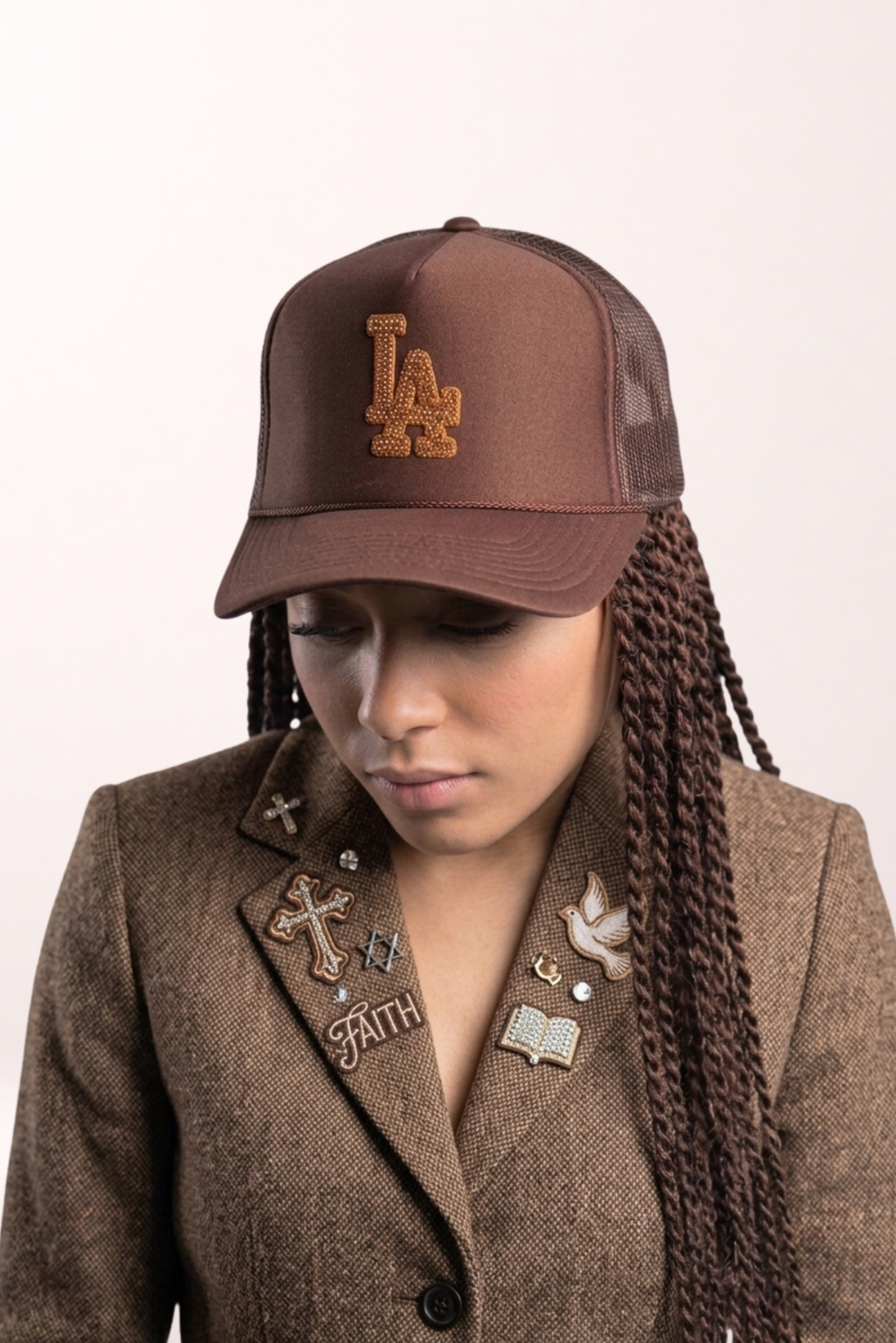 Anointed in the City Trucker - Brown | Customized Hat